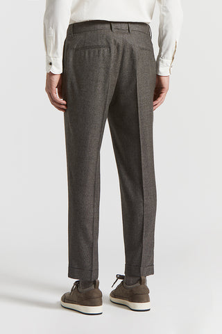 Zegna mouliné wool trousers