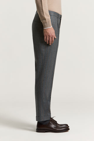 Pantalone in flanella di pura lana