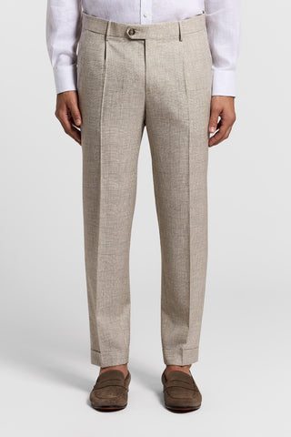 Pantalone in leggero armaturato di lana