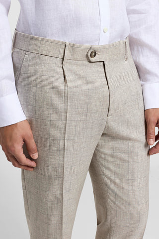 Pantalone in leggero armaturato di lana