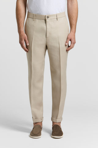 Pantalone jogger in puro lino