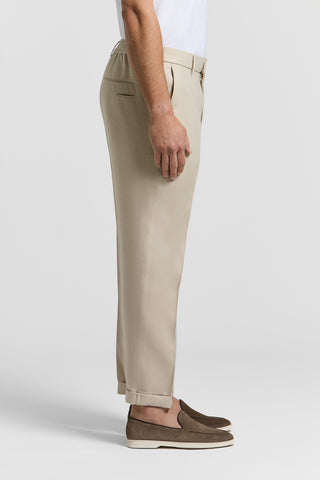 Pantalone jogger in puro lino