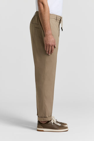 Pantalone jogger in popeline di misto cotone