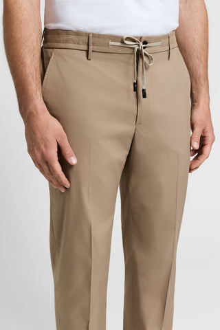 Pantalone jogger in popeline di misto cotone