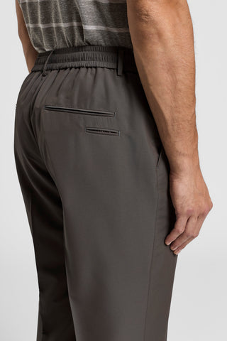 Lightweight wool fabric jogger trousers