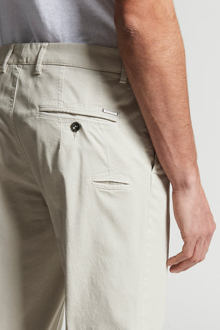 Stretch cotton gabardine chino trousers