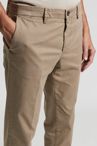 Stretch cotton gabardine chino trousers