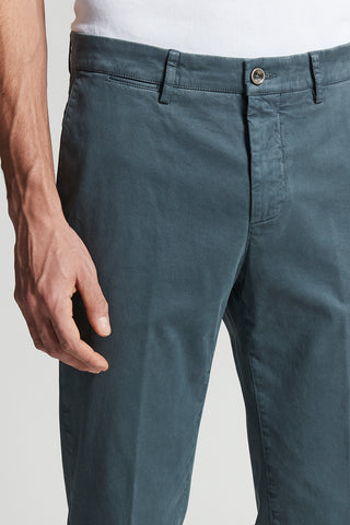 Stretch cotton gabardine chino trousers