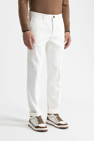 Stretch cotton chinos  