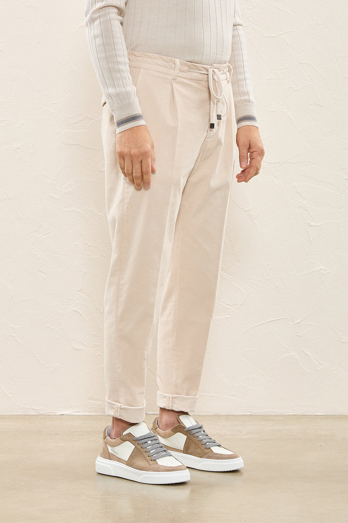 Yarn-dyed French corduroy joggers  