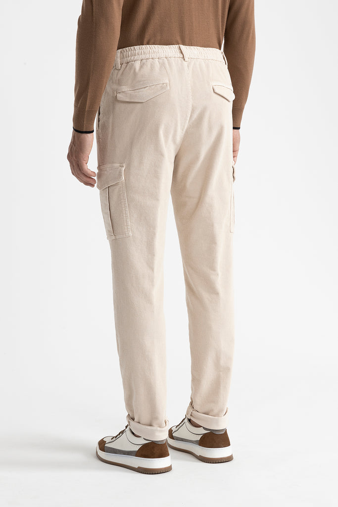 Corduroy joggers with pockets  