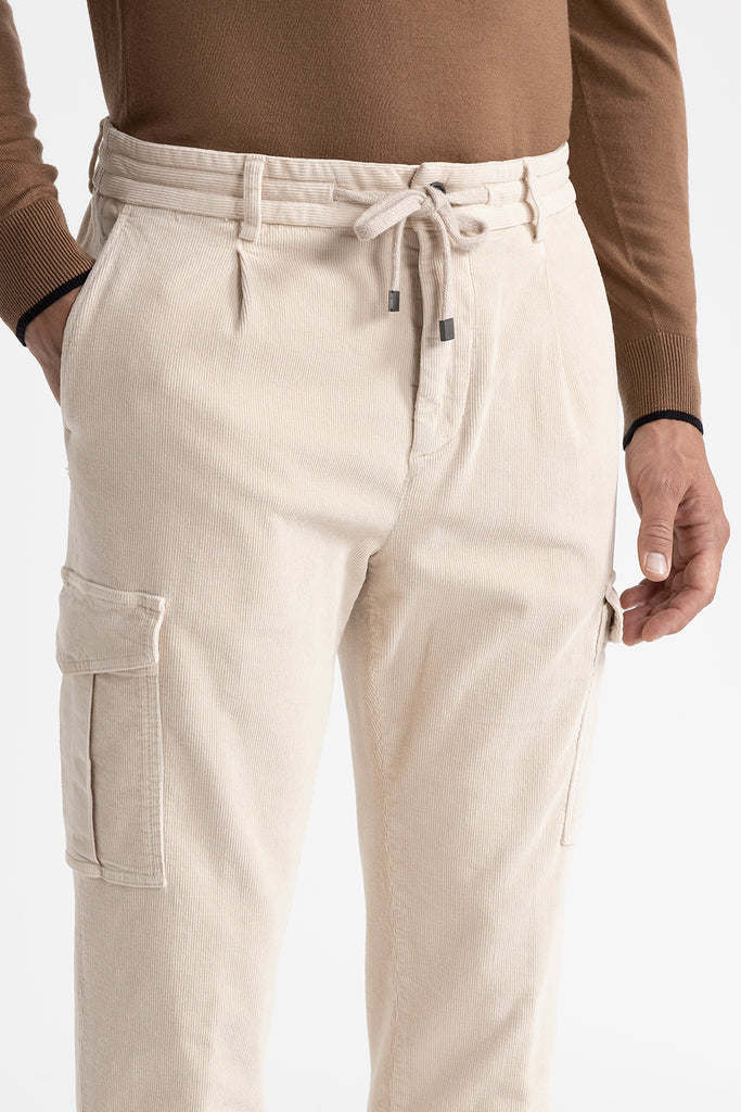 Corduroy joggers with pockets  