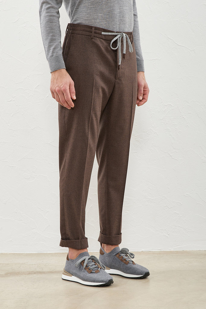 Pure new wool flannel joggers  