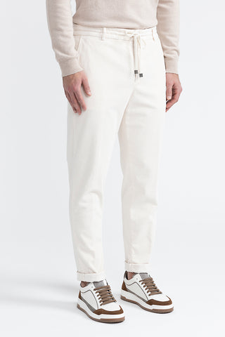 Cotton velvet jogger trousers  