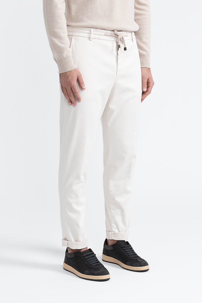 Cotton, tencel and silk joggers  