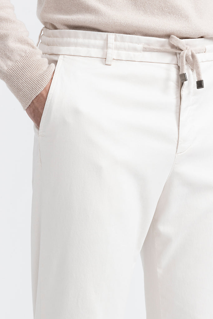 Cotton, tencel and silk joggers  