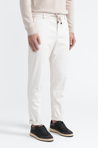 Cotton, tencel and silk joggers  