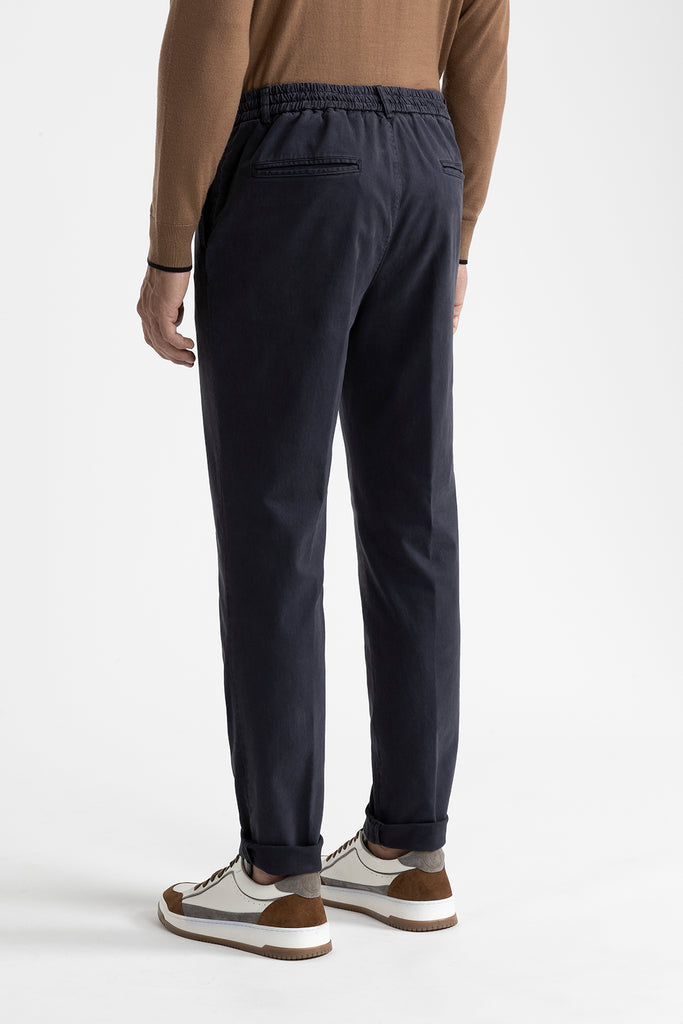 Cotton, tencel and silk joggers  