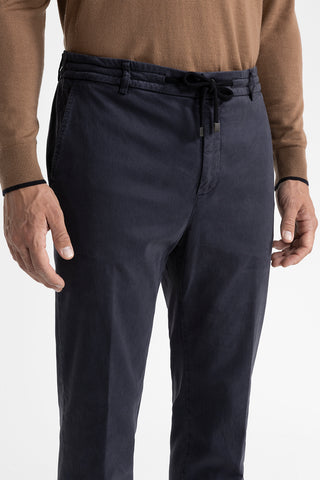 Cotton, tencel and silk joggers  