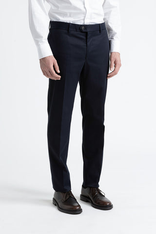 Classic pants in cotton and wool  