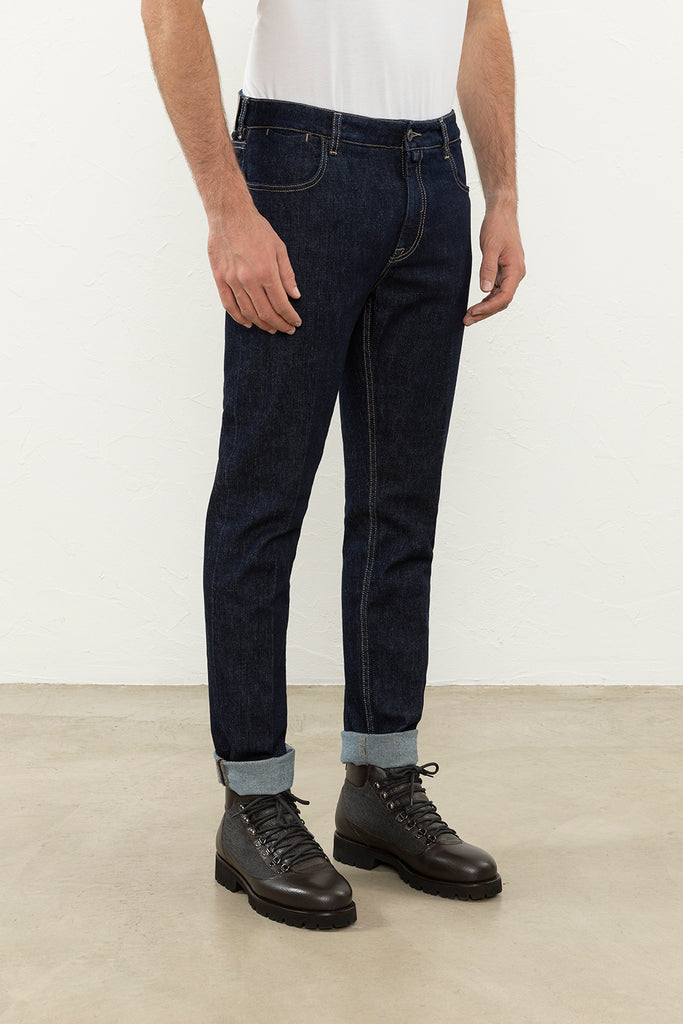 Rinse wash denim 5 pocket jeans  