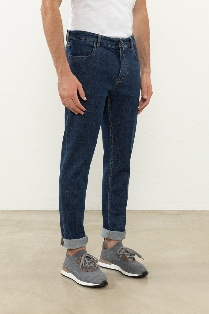 Denim 5 pocket jeans, regular fit  