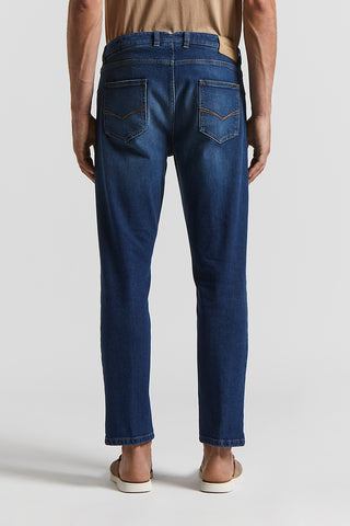 5-pocket denim in stretch cotton twill