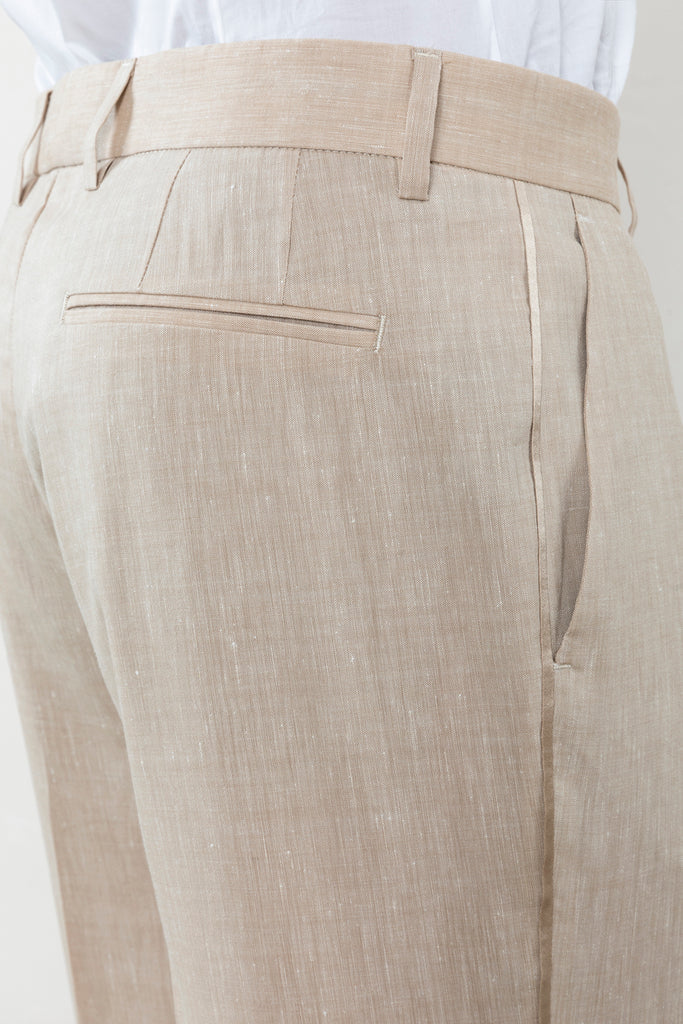 Estrato wool and linen chinos  