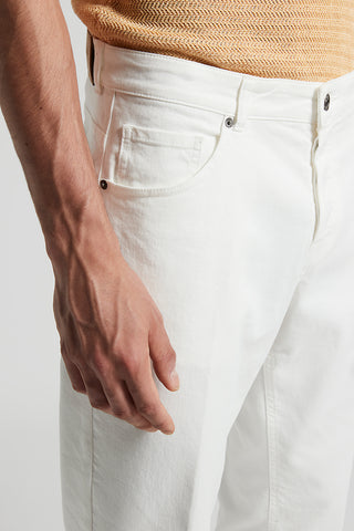 5-pocket jeans in stretch cotton bull denim