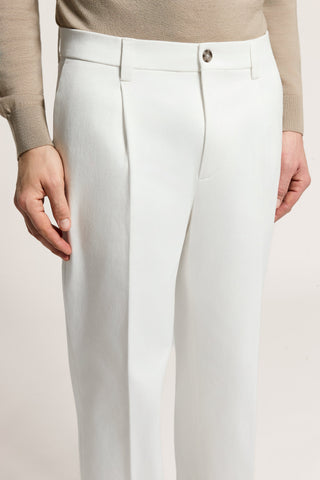Pantalone largo in twill di cotone