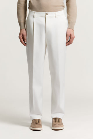 Pantalone largo in twill di cotone