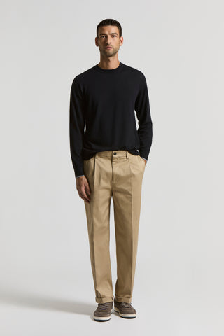 Heavy cotton stretch twill trousers