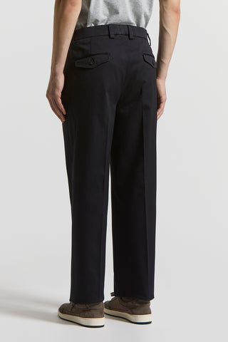 Pantaloni in caldo twill di cotone stretch