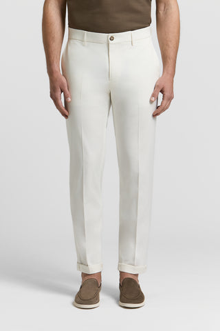 Pantalone chino in gabardina di puro cotone