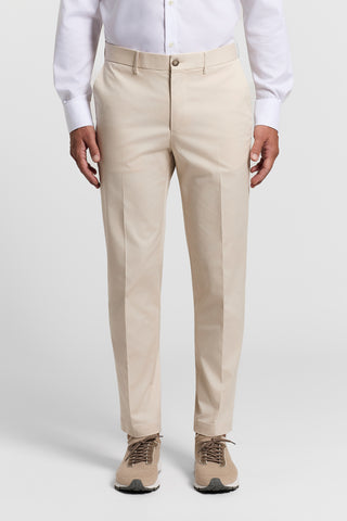Pantalone chino in gabardina di puro cotone
