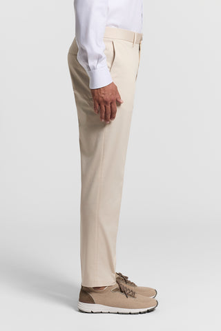 Pantalone chino in gabardina di puro cotone