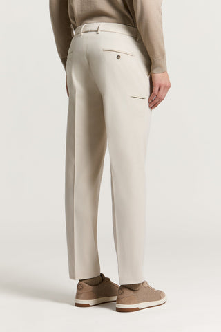 Pantalone chino in gabardina di cotone