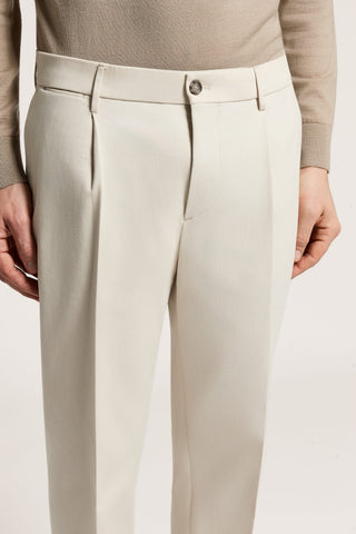 Pantalone chino in gabardina di cotone