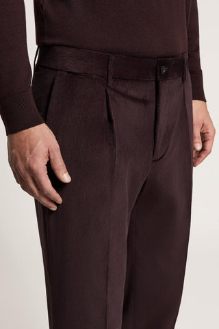 Pantalone chino in velluto di cotone