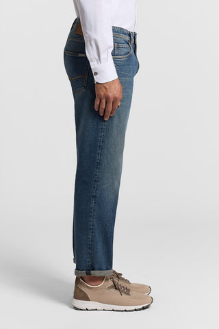 Regular fit cotton twill jeans
