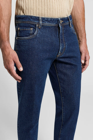 Slim fit cotton twill jeans