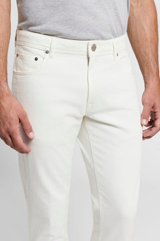 Slim fit cotton drill jeans