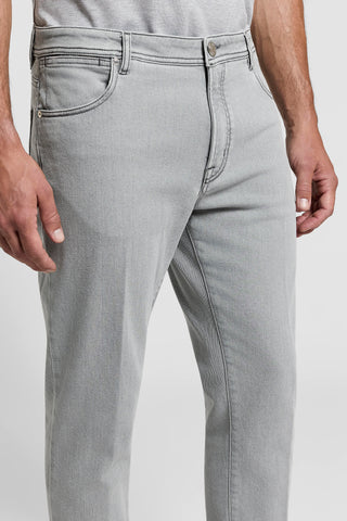 Carrot-fit cotton jeans