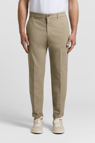 Pantaloni jogger in popeline di cotone