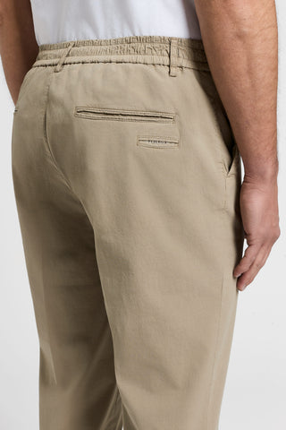 Pantaloni jogger in popeline di cotone