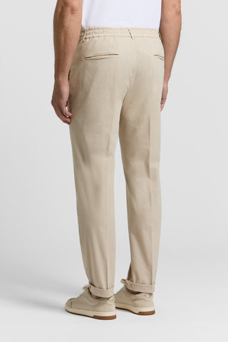 Cotton poplin jogger trousers