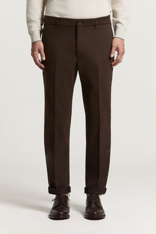 Pantalone jogger in gabardina di cotone
