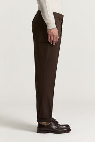 Pantalone jogger in gabardina di cotone