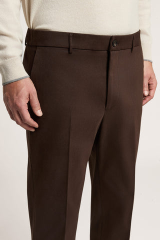 Pantalone jogger in gabardina di cotone