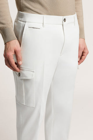 Pantalone chino in gabardina di cotone